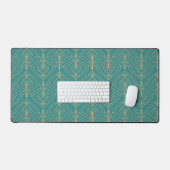 Motif Art Déco avec des formes géométriques dorées (Clavier et souris)