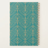 Motif Art Déco avec des formes géométriques dorées (Dos)