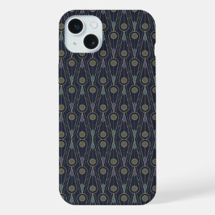 Motif Art Déco avec des formes géométriques en or