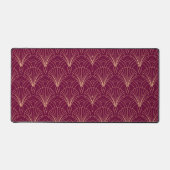 Motif Art Déco avec éventails géométriques dorés (Recto)