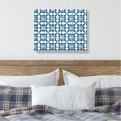 Motif Art déco bleu (Insitu(Chambre))