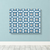 Motif Art déco bleu (Insitu (Plancher de Bois))