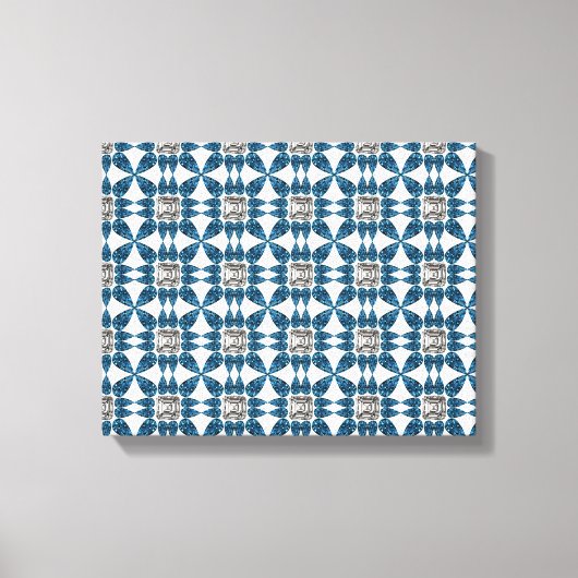 Motif Art déco bleu (Recto)