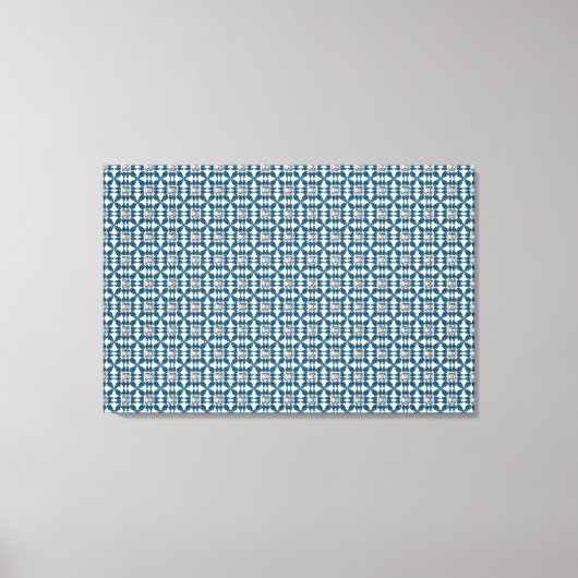 Motif Art déco bleu (Recto)
