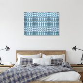 Motif Art déco bleu (Insitu(Chambre))