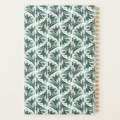 Motif Art Déco élégant avec feuillage vert (Dos)