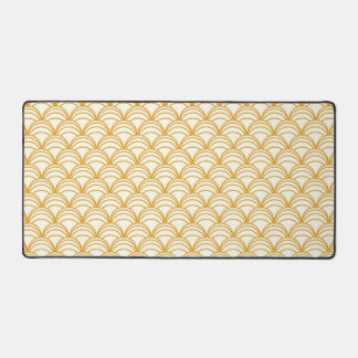 Motif Art Déco Jaune Et Blanc Or