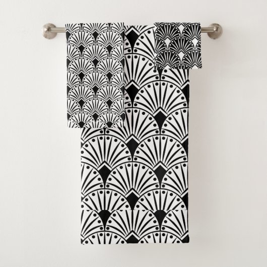 Motif Art déco noir et blanc (En situation)