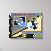 Motif Art Déco Vintage Jazz Cubisme Pochoir