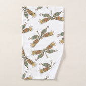 Motif artistique de libellule (Serviette à main)
