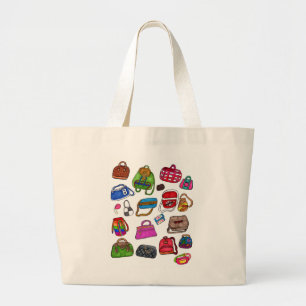 Motif artistique de sac à main illustré de mode de