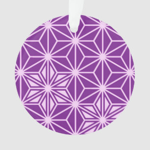 Motif Asanoha japonais - améthyste pourpre