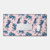 Motif asiatique de tigre bleu (Clavier et souris)