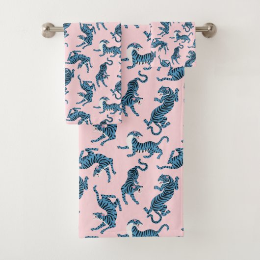 Motif asiatique de tigre bleu (En situation)