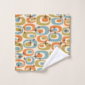 Motif Atomique Moderne du Milieu du Siècle (Gant de toilette)