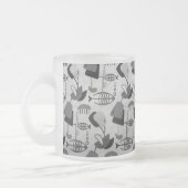 Motif atomique noir et blanc Froid Mug (Gauche)