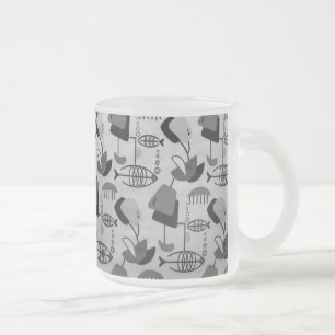 Motif atomique noir et blanc Froid Mug