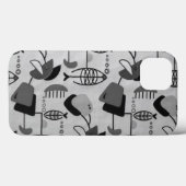 Motif atomique noir et blanc iPhone 6 Coque (Verso (horizontal))