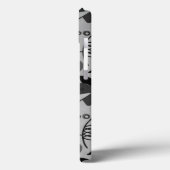 Motif atomique noir et blanc iPhone 6 Coque (Verso / Gauche)