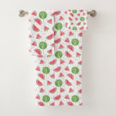 Motif au néon de pastèques d'aquarelle (En situation)