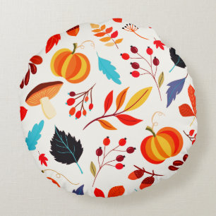 Motif Autumn Round Coussin