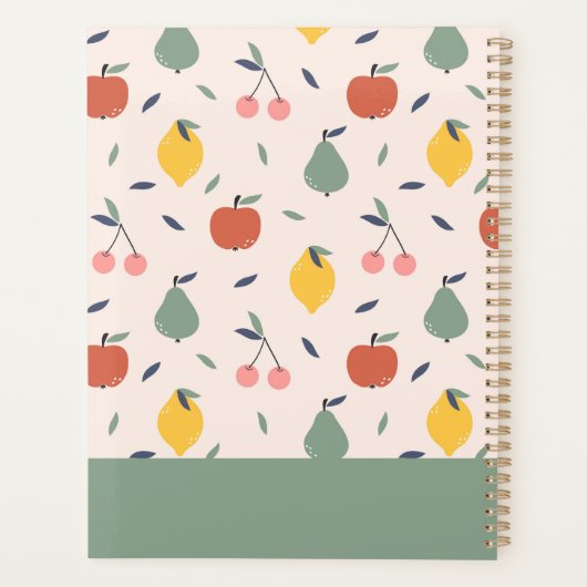 Motif aux fruits mignons (Dos)