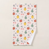 Motif aux fruits mignons (Serviette à main)