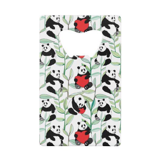 motif avec de beaux pandas avec des coeurs (Devant)