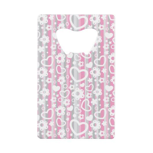 Motif avec des coeurs et des fleurs (Devant)