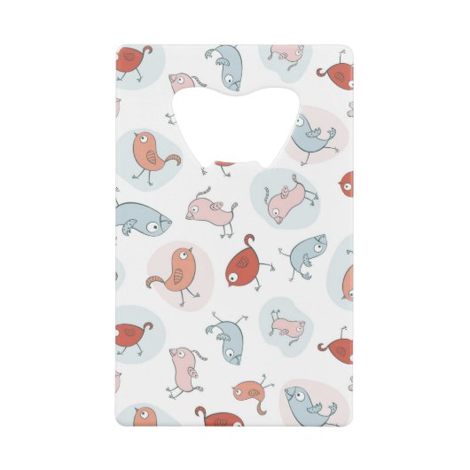motif avec des oiseaux de bande dessinée (Devant)