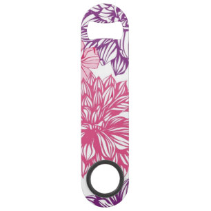 Motif avec les asters et le dahlia roses