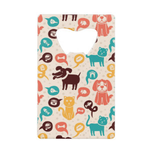 Motif avec les chats et les chiens drôles