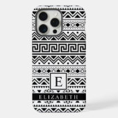 Motif Aztec blanc et noir personnalisable (Verso)