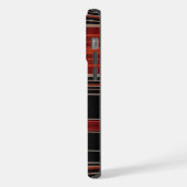 Motif Aztec noir rouge orange blanc personnalisabl (Côté gauche)