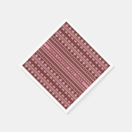 Motif Aztec serviettes en papier personnalisées (Coin)