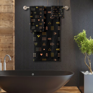 Motif aztèque noir