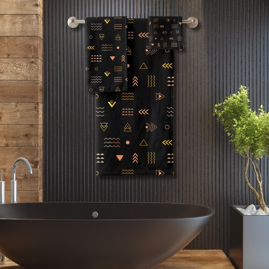 Motif aztèque noir