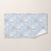 Motif Ballons Bleus (Serviette à main)