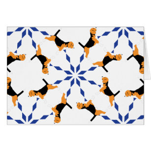 Motif beagle bleu
