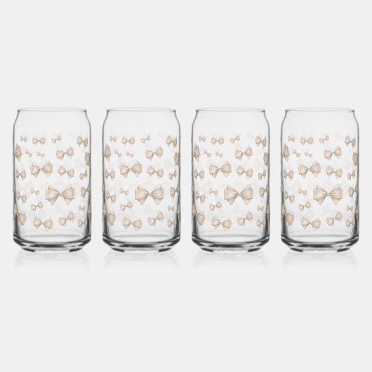 Motif Beige Coquette Bow (Gauche)