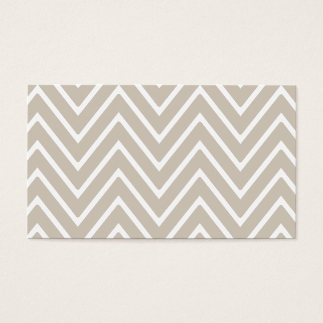 Motif beige et blanc Chevron 2 (Devant)