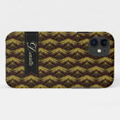 Motif bio Waves Earthy iPhone 5 Coque (Dos (Horizontal))