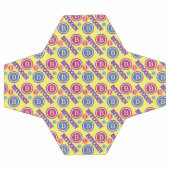 Motif Bitcoin coloré (Plat)