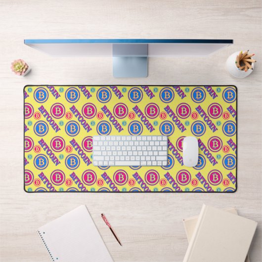 Motif Bitcoin coloré (Bureau 1)