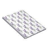 Motif blanc Carnet lavande (Côté Droit)