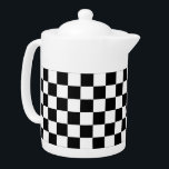 Motif blanc de noir classique de damier<br><div class="desc">Motif sans couture de damier noir et blanc classique dans le style 90s</div>