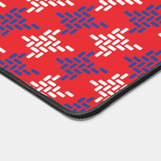 Motif blanc et bleu Houndstooth (Coin)