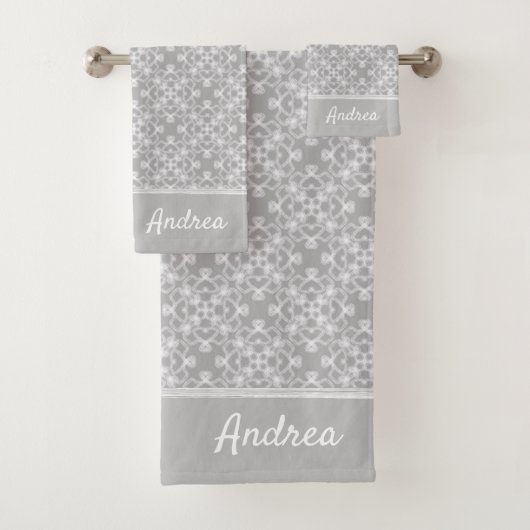 Motif blanc et gris personnalisé (En situation)