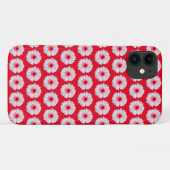 Motif blanc Fleur sauvage iPhone 11 Coque (Dos (Horizontal))