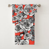 Motif blanc roses (En situation)